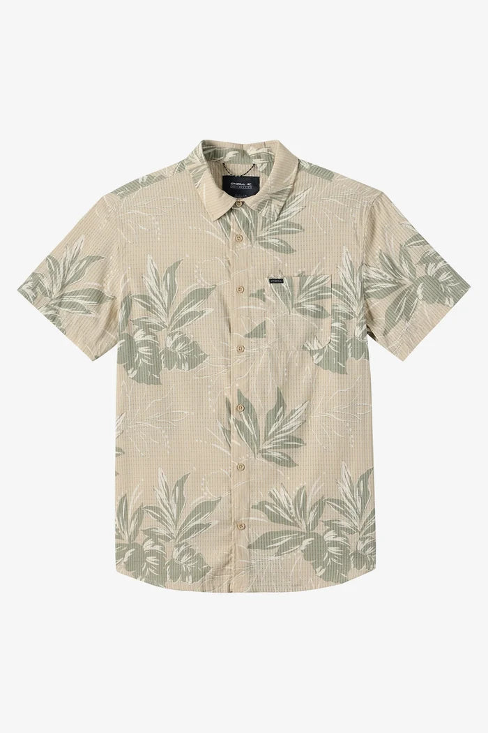 TRVLR Perforated Printed Standard Fit Shirt