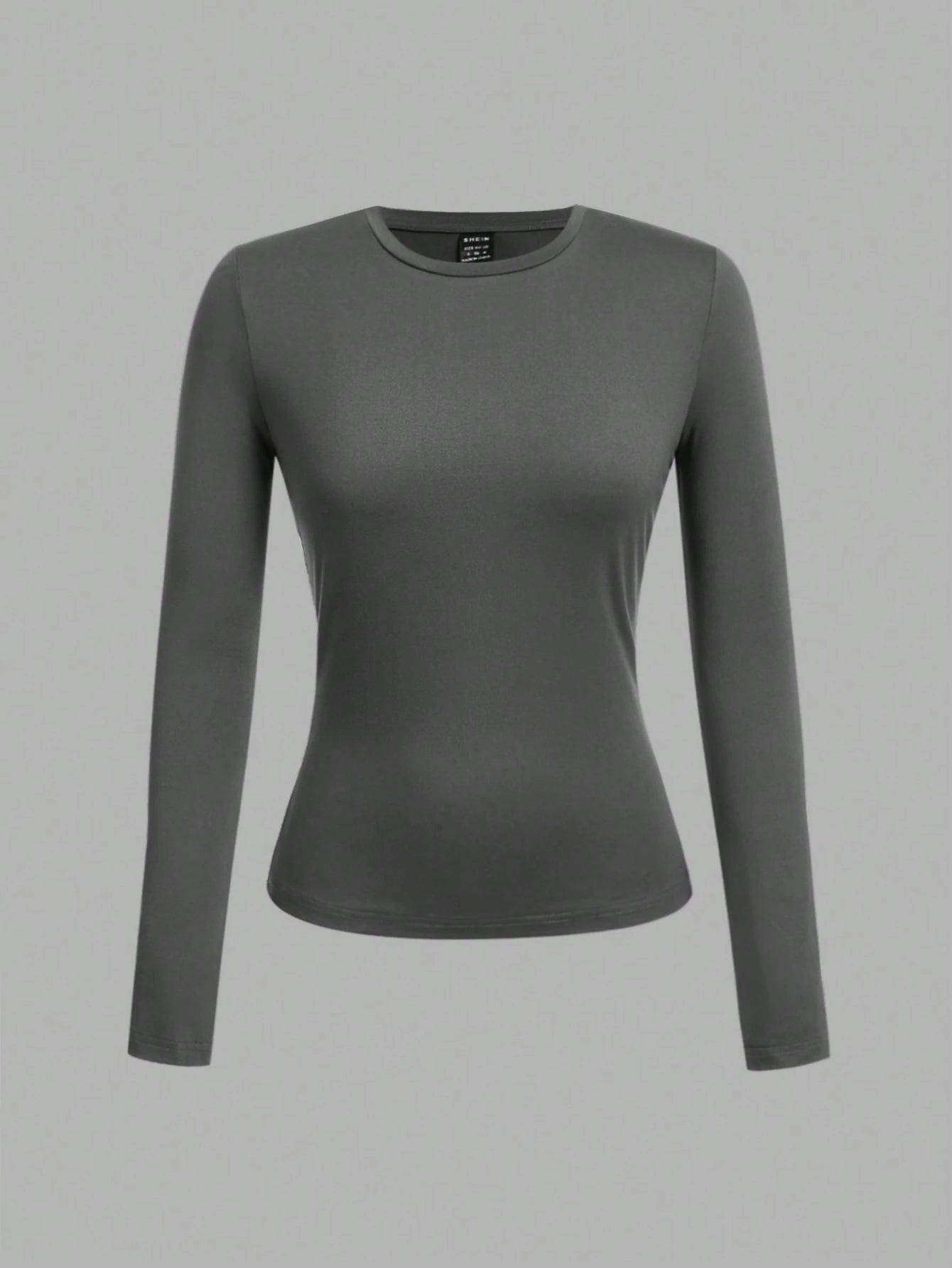 Tseoso 3pcs Black & White Casual Long Sleeve Fitted T-Shirt Set, Suitable For Autumn & Winter, 95%Cotton 3 Packs Tops Cotton Shirts Women Tight Basic