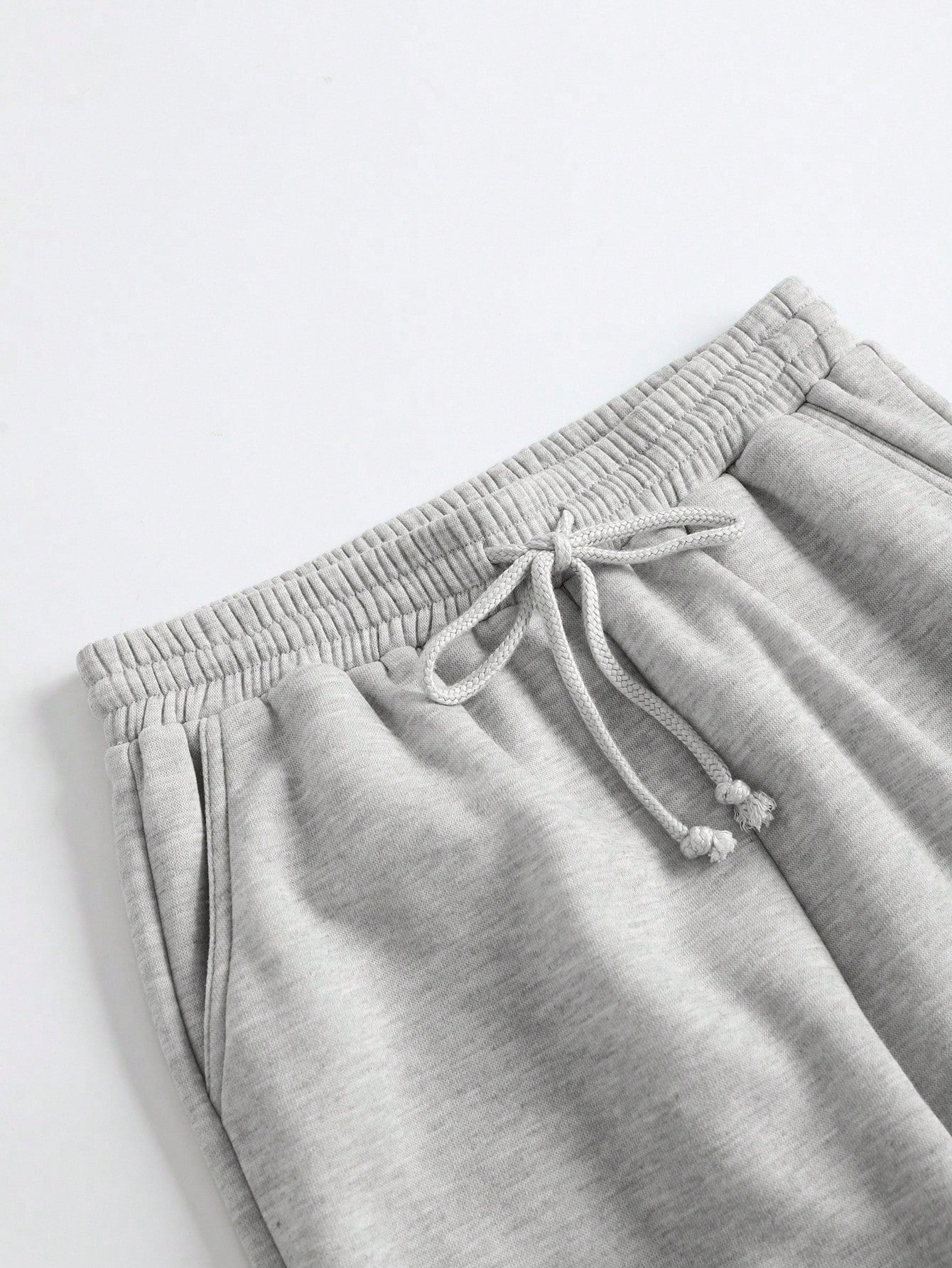 Tseoso Casual Loose Pockets Solid Color Knit Women Pants