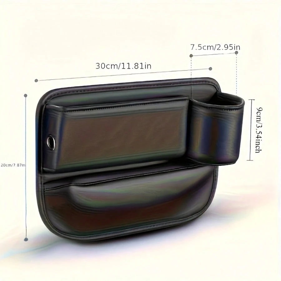 Two Car Seat Gap Storage Boxes, Clearly Indicating The Quantity And Core Functions Of The Products, Suitable For Car Seat Gaps, Providing Additional Storage Space