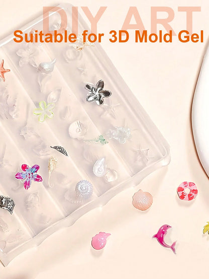 TWOING 3D Nail Art Modeling Gel- Sculpting & Molding Gel For DIY Nail Designs, Perfect For Painting, 3D Decorations & Halloween Nail Art, UV LED Curing Architectural Gel Nail Extension,Non-Sticky Han