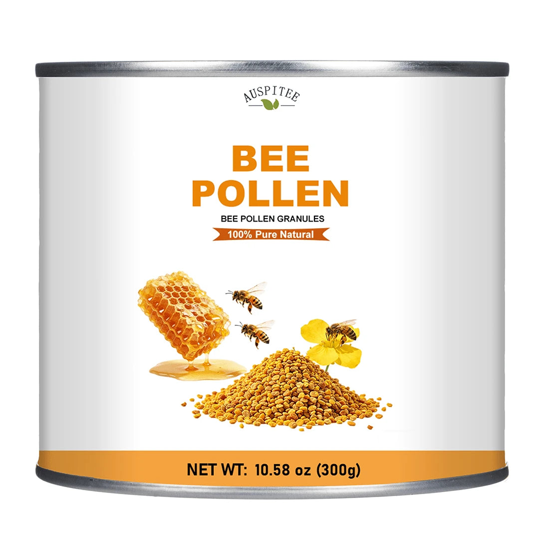 ULTHMOK Bee Pollen, 10.58 Oz (300 G), No Additives, Pure Bee Granules, Bee Pollen Powder