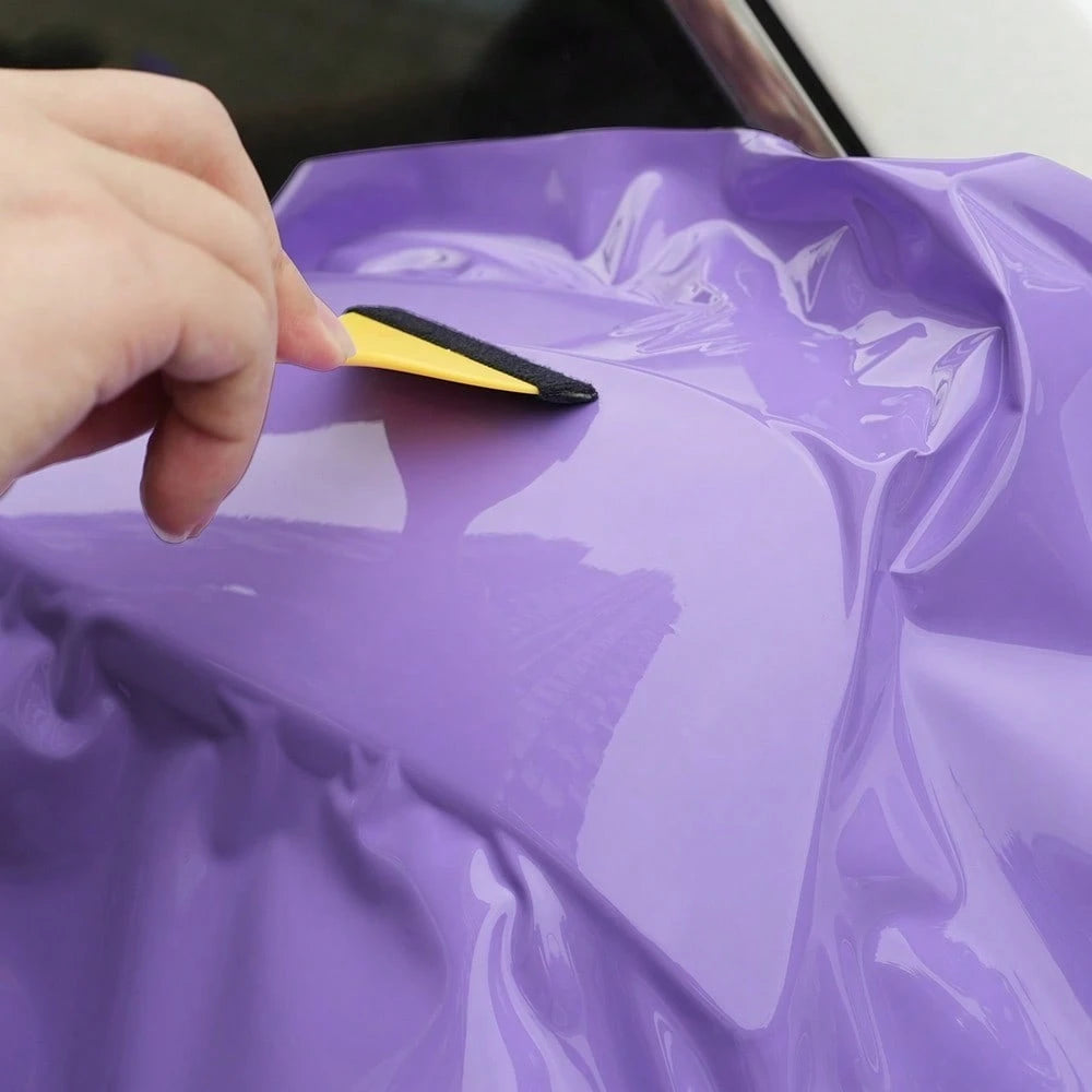 Ultra Gloss Violet Purple Car Sticker Wrapping Vinyl Film PET Auto DIY Decal Vehicle Body Self Adhesive Sticker Car Accessories