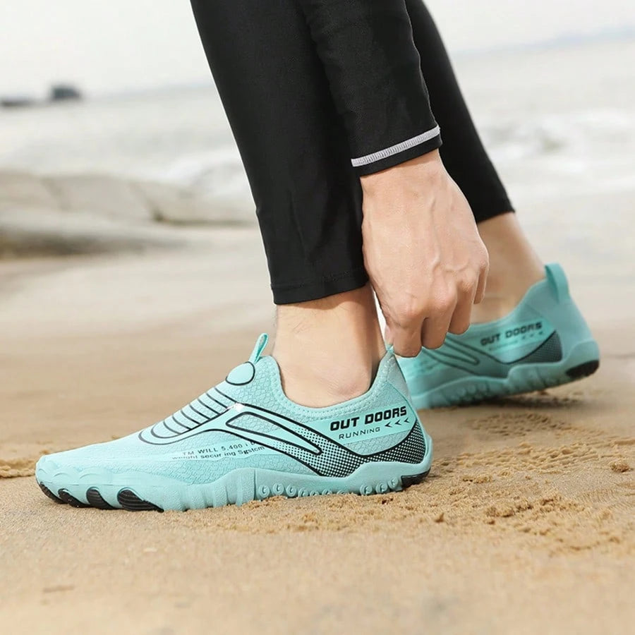 Unisex Multi-Color Letter Barefoot Water Shoes For Beach, Vacation, Camping, Party, Gym, All Seasons, Weightlifting, Yoga, Fitness, Hiking, Women's Summer Beach Water Shoes, Water Park, Surfing, Light
