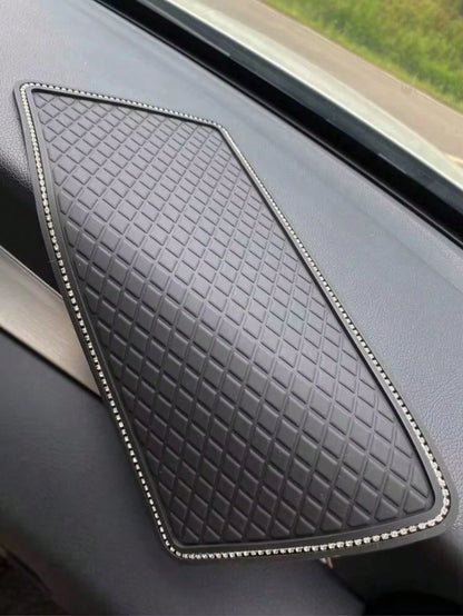 Universal Anti-Slip Car Dashboard Mat, Non-Slip Silicone Gel Car Dashboard Storage Pad, Heat-Resistant Sticky Anti-Slip Pad, Suitable For Phone, Fashion Glasses, Keys, Coins, Small Accessories, Car In