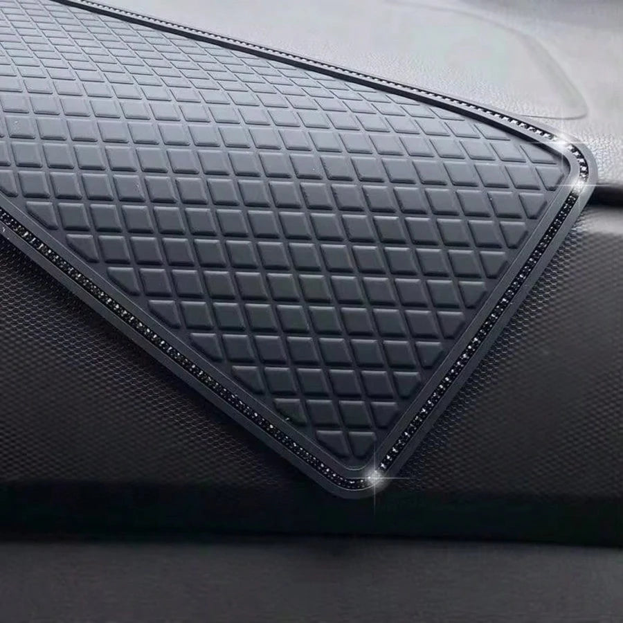 Universal Anti-Slip Car Dashboard Mat, Non-Slip Silicone Gel Car Dashboard Storage Pad, Heat-Resistant Sticky Anti-Slip Pad, Suitable For Phone, Fashion Glasses, Keys, Coins, Small Accessories, Car In