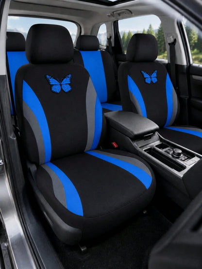 Universal Car Seat Covers, 9/4pcs All-Season Protection, Fits Cars And Trucks| Airbag Compatible, Easy Installation, Sporty Front Seat Covers, Car Interior Covers, Car And Truck Accessories