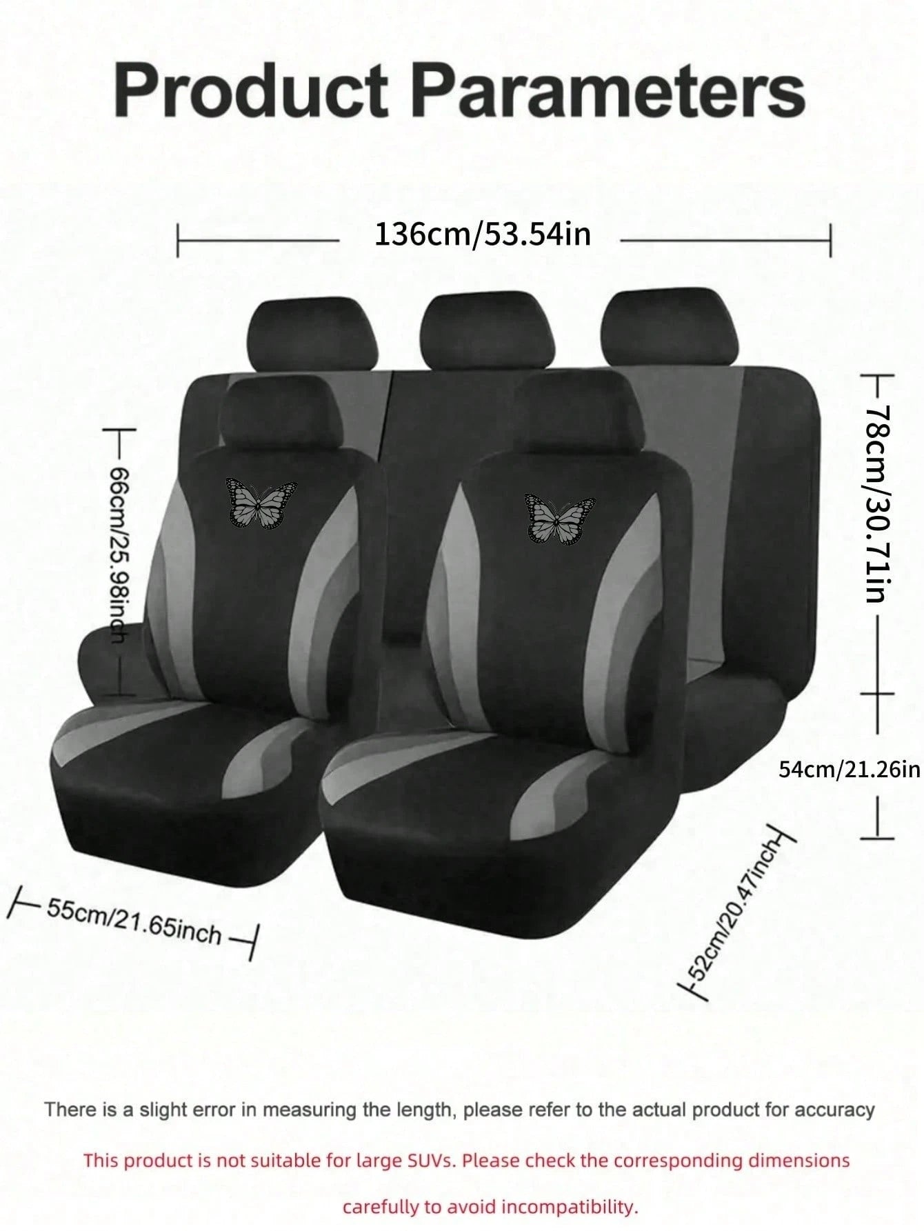 Universal Car Seat Covers, 9/4pcs All-Season Protection, Fits Cars And Trucks| Airbag Compatible, Easy Installation, Sporty Front Seat Covers, Car Interior Covers, Car And Truck Accessories