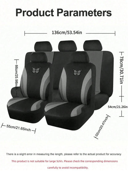Universal Car Seat Covers, 9/4pcs All-Season Protection, Fits Cars And Trucks| Airbag Compatible, Easy Installation, Sporty Front Seat Covers, Car Interior Covers, Car And Truck Accessories