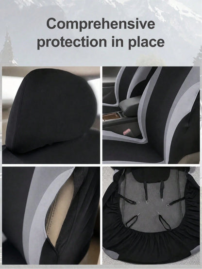 Universal Car Seat Covers, 9/4pcs All-Season Protection, Fits Cars And Trucks| Airbag Compatible, Easy Installation, Sporty Front Seat Covers, Car Interior Covers, Car And Truck Accessories