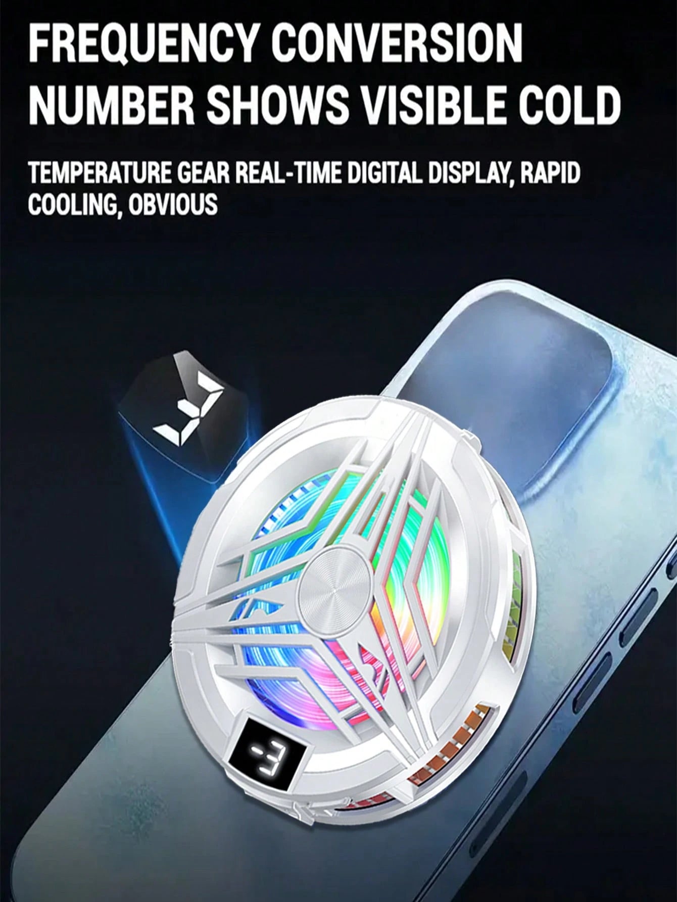 Universal Mini Phone Cooling Fan, Silent Cooler, Turbine Hurricane Gaming Cooler, Phone Cooling Pad, Portable Phone Cooling Fan