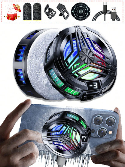 Universal Mini Phone Cooling Fan, Silent Cooler, Turbine Hurricane Gaming Cooler, Phone Cooling Pad, Portable Phone Cooling Fan