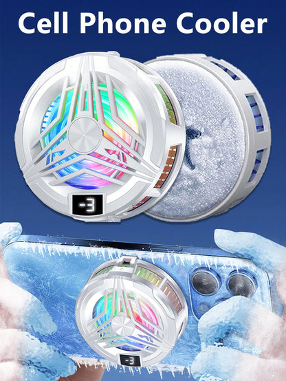 Universal Mini Phone Cooling Fan, Silent Cooler, Turbine Hurricane Gaming Cooler, Phone Cooling Pad, Portable Phone Cooling Fan