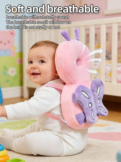 Upgraded Baby Anti-Fall Pillow, Thickened & Widened Toddler Walking Protection Pad, Baby Head Protection Cushion Suitable For Toddlers Learning To Walk And Crawl, Adjustable Baby Head Protection Pad