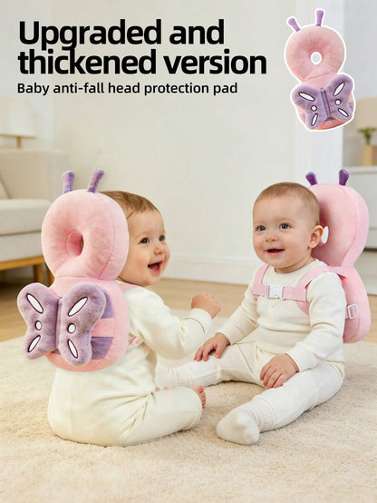 Upgraded Baby Anti-Fall Pillow, Thickened & Widened Toddler Walking Protection Pad, Baby Head Protection Cushion Suitable For Toddlers Learning To Walk And Crawl, Adjustable Baby Head Protection Pad