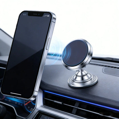 Upgraded Strong Magnetic Adhesive Car Phone Holder, No Drilling Required, Sticks To Smooth Surfaces, Suitable For Rearview Mirror, Dashboard, Laptop Back, One-Handed Phone Holder