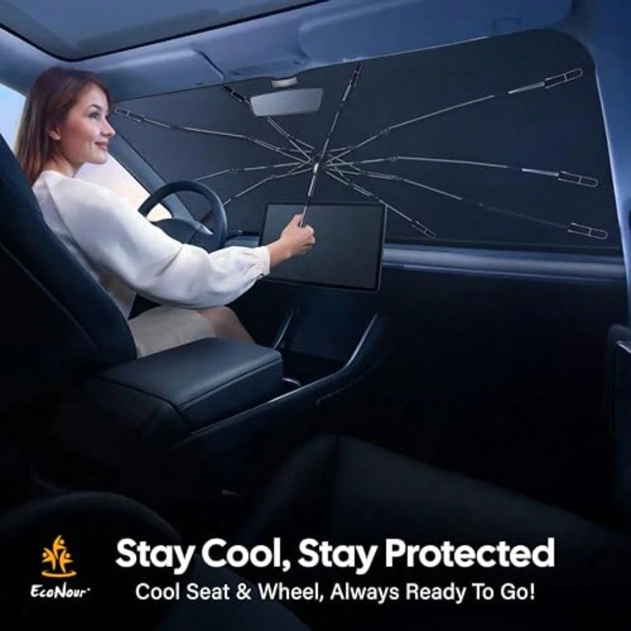 Urella Hield Un Hade For Car Foldable UV Blocker Front Hield Unhade Urella Hade Acceorie With A Pouch Full Ize UV And Pickup Truck And Van Lar- 61"X3"