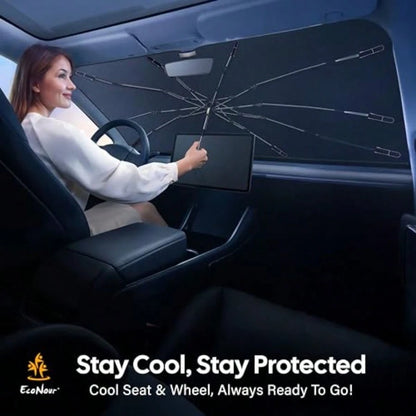 Urella Hield Un Hade For Car Foldable UV Blocker Front Hield Unhade Urella Hade Acceorie With A Pouch Full Ize UV And Pickup Truck And Van Lar- 61"X3"