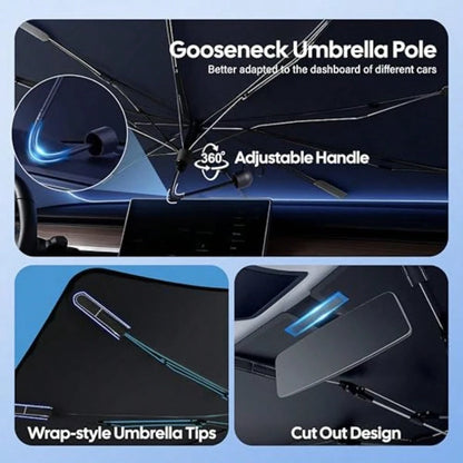 Urella Hield Un Hade For Car Foldable UV Blocker Front Hield Unhade Urella Hade Acceorie With A Pouch Full Ize UV And Pickup Truck And Van Lar- 61"X3"