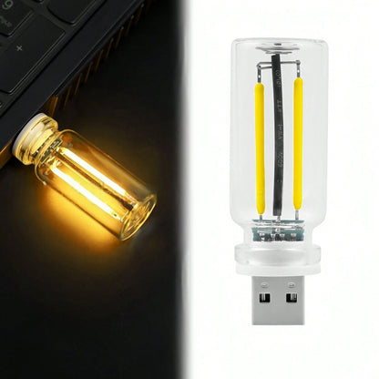 USB LED Car Interior Atmosphere Light, Plug-In USB Automotive Ambient Lighting Retro Lamps,Retro Ceramic LED Glass Bottle Nightlight For Car,Bedroom- Touch Control-Car Decor\Car Stuff\Car Acessesorie