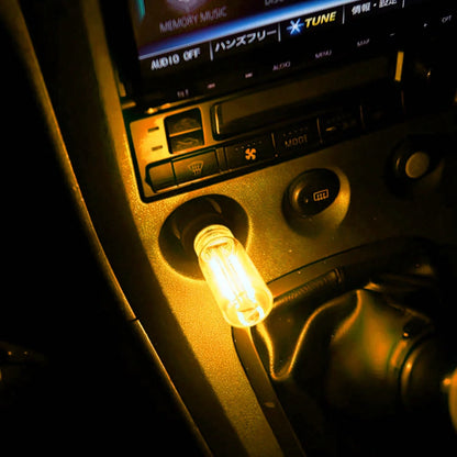 USB LED Car Interior Atmosphere Light, Plug-In USB Automotive Ambient Lighting Retro Lamps,Retro Ceramic LED Glass Bottle Nightlight For Car,Bedroom- Touch Control-Car Decor\Car Stuff\Car Acessesorie
