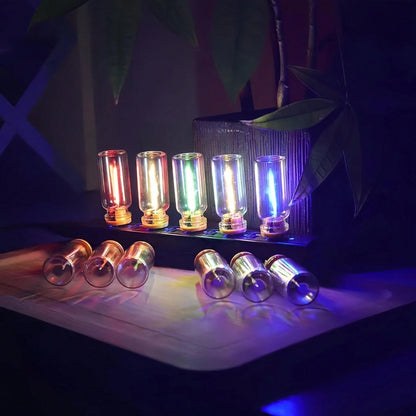USB LED Car Interior Atmosphere Light, Plug-In USB Automotive Ambient Lighting Retro Lamps,Retro Ceramic LED Glass Bottle Nightlight For Car,Bedroom- Touch Control-Car Decor\Car Stuff\Car Acessesorie