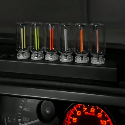 USB LED Car Interior Atmosphere Light, Plug-In USB Automotive Ambient Lighting Retro Lamps,Retro Ceramic LED Glass Bottle Nightlight For Car,Bedroom- Touch Control-Car Decor\Car Stuff\Car Acessesorie