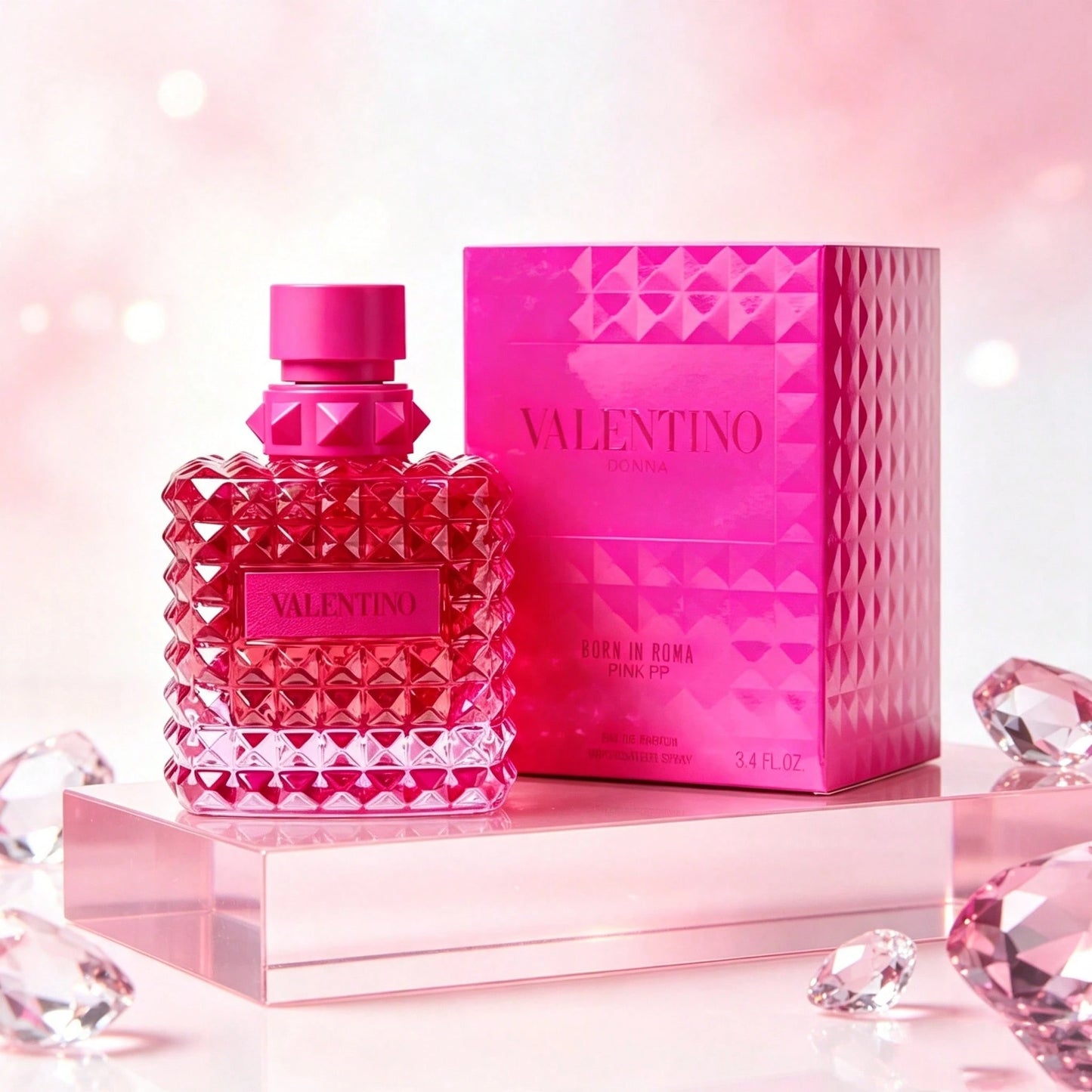 Valentino Donna Born In Roma Pink PP Eau De Parfum Women Spray 3.4oz