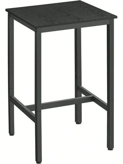 VASAGLE Bar Table, Small Kitchen Dining Table, High Top Pub Table, Height Cocktail Table For Living Room Party, Sturdy Metal Frame, 23.6 X 23.6 X 36.2 Inches For Narrow Spaces