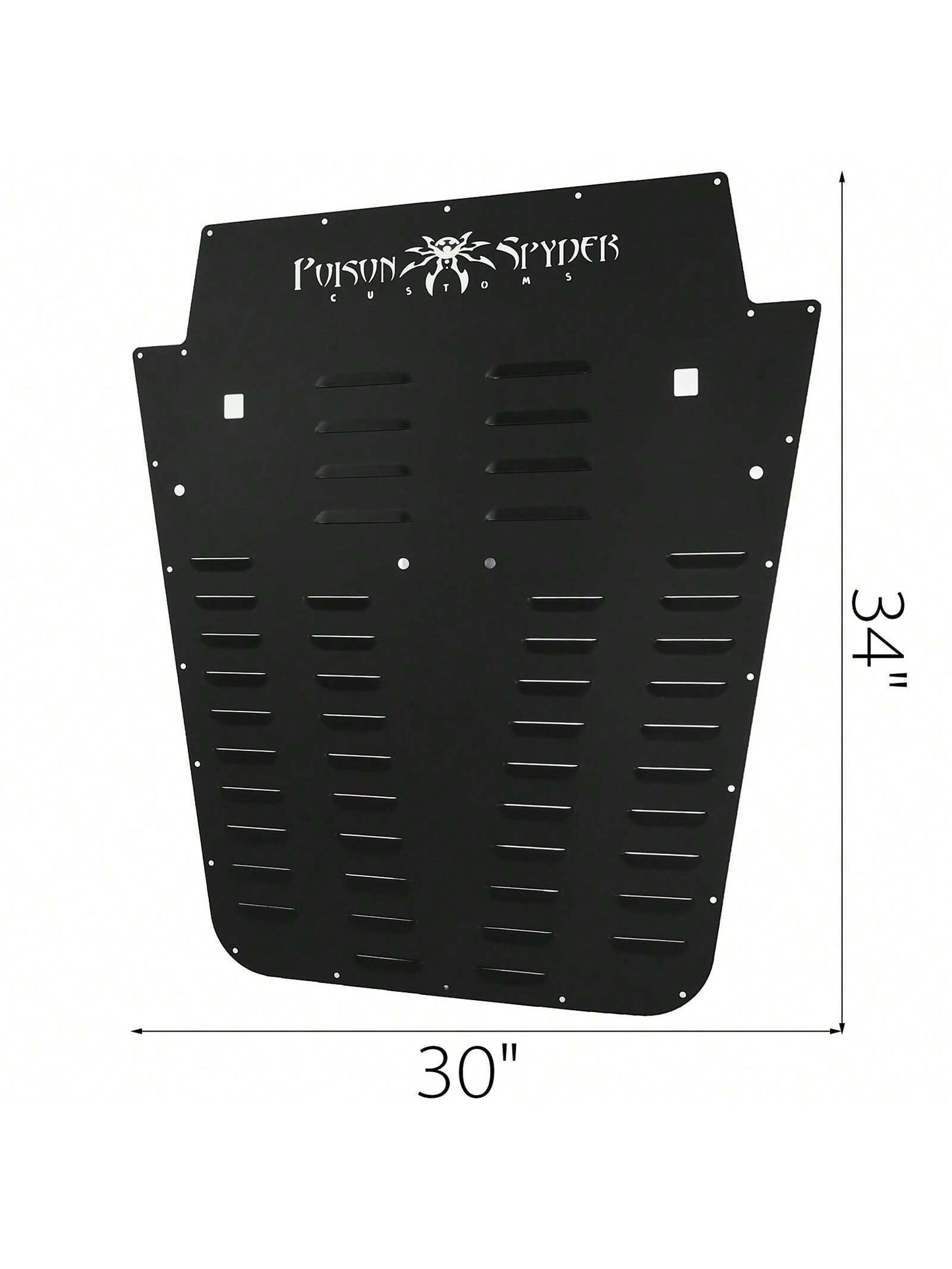 Vented Hood Louvers Black Powder Coated For 2013-2017 JK