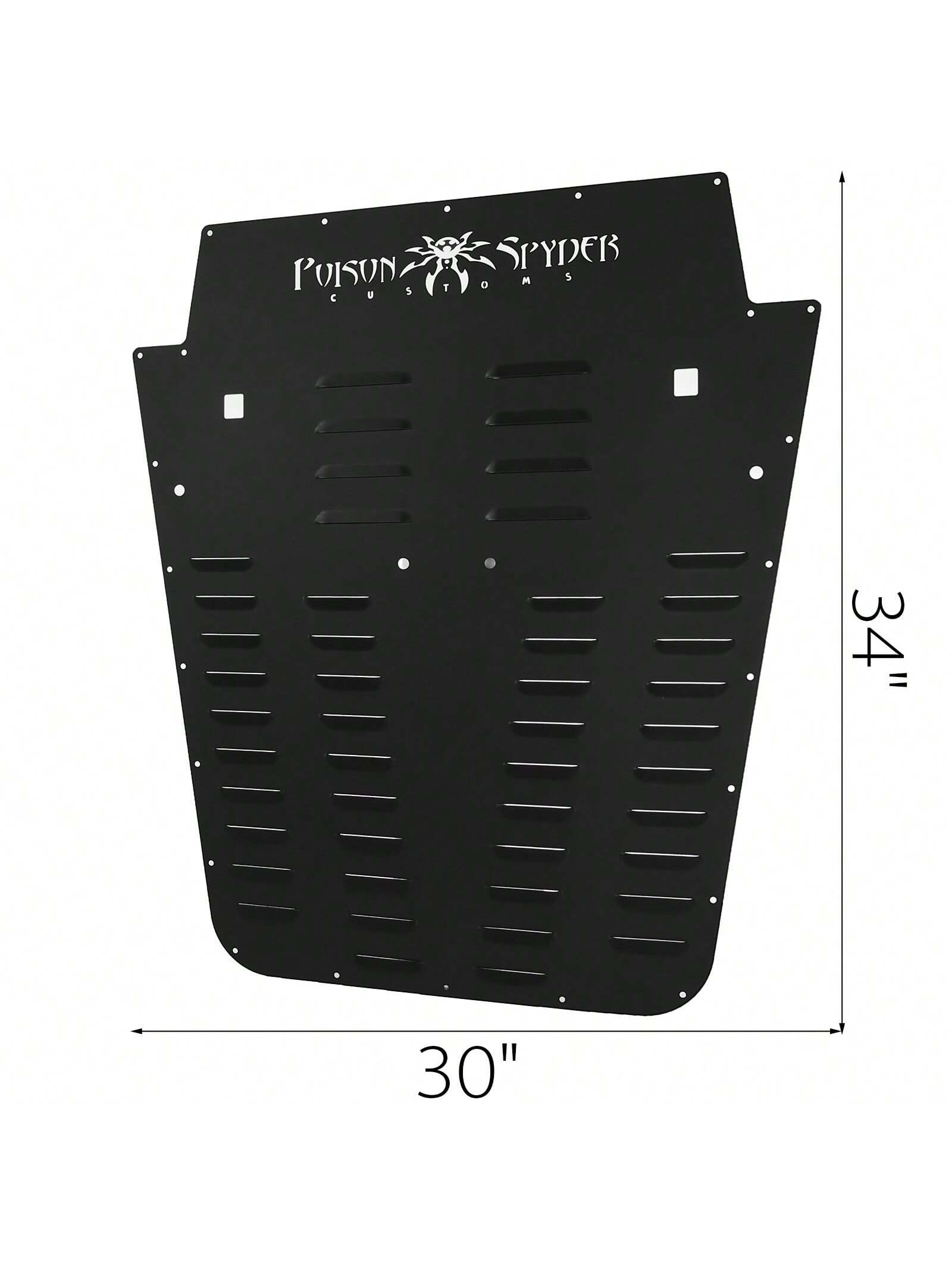 Vented Hood Louvers Black Powder Coated For 2013-2017 JK