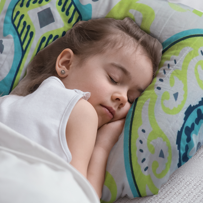 Verdant - Toddler Pillow with 100% Cotton Removable cover - 20 X 15 Inches | Children Pillows