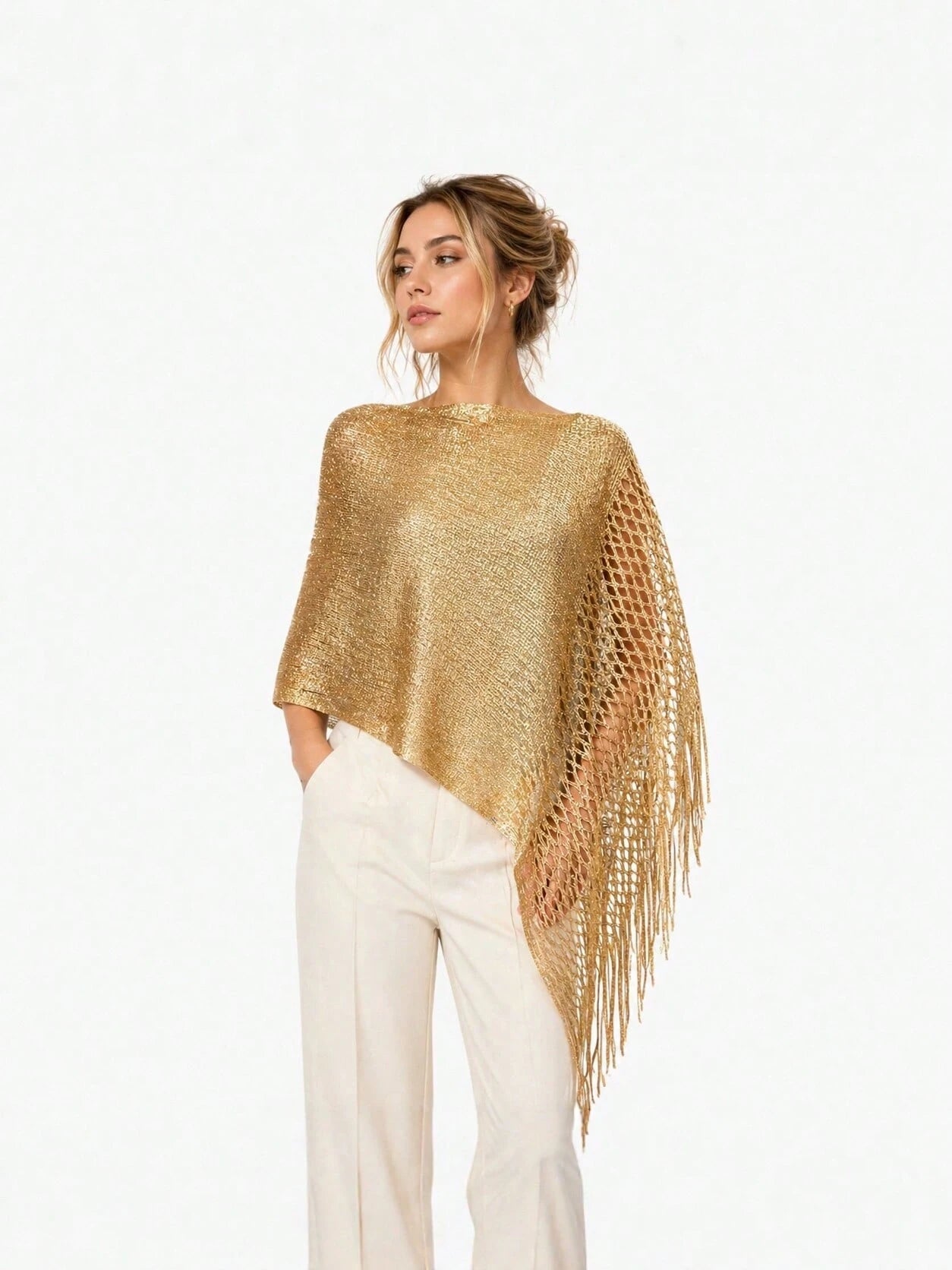 [Vintage Lace Crochet Shawl] French Vintage Exquisite Crochet Shawl, Tie-Up Elegant Outerwear Scarf, Soft Mori Style Hollow Embroidery Decorated Scarf, Lightweight Breathable Air-Conditioned Room Oute