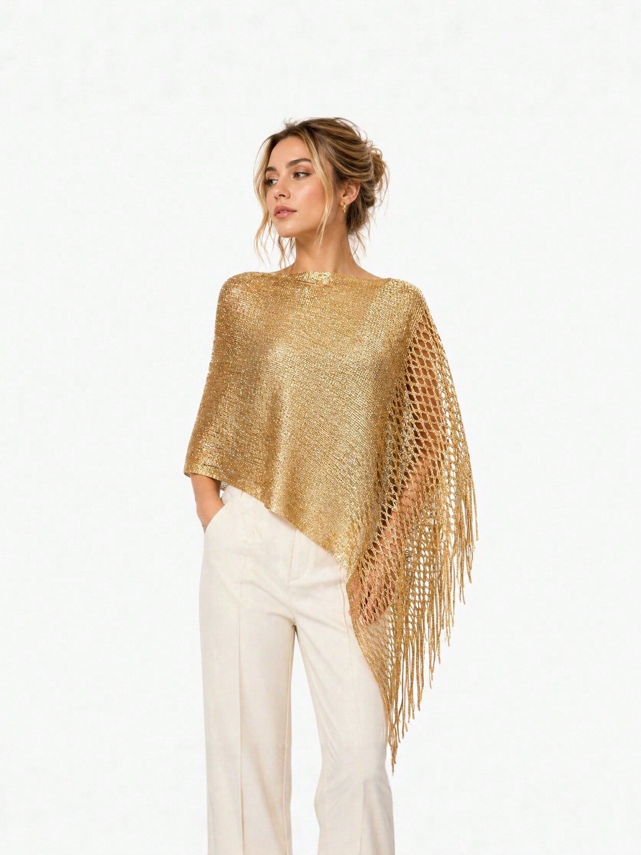 [Vintage Lace Crochet Shawl] French Vintage Exquisite Crochet Shawl, Tie-Up Elegant Outerwear Scarf, Soft Mori Style Hollow Embroidery Decorated Scarf, Lightweight Breathable Air-Conditioned Room Oute