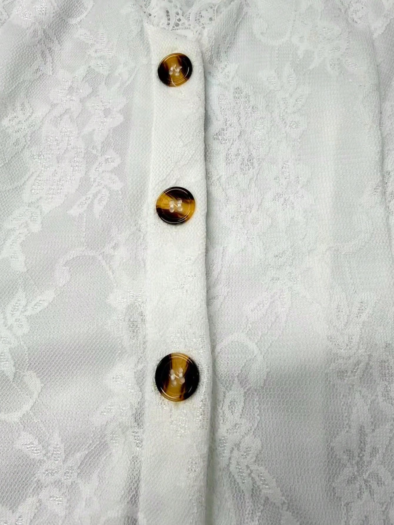 Vintage Western Style White Lace V-Neck Top, Summer Front Button Sleeveless Top, Elegant For Vacation/Party Casual, Boho Chic