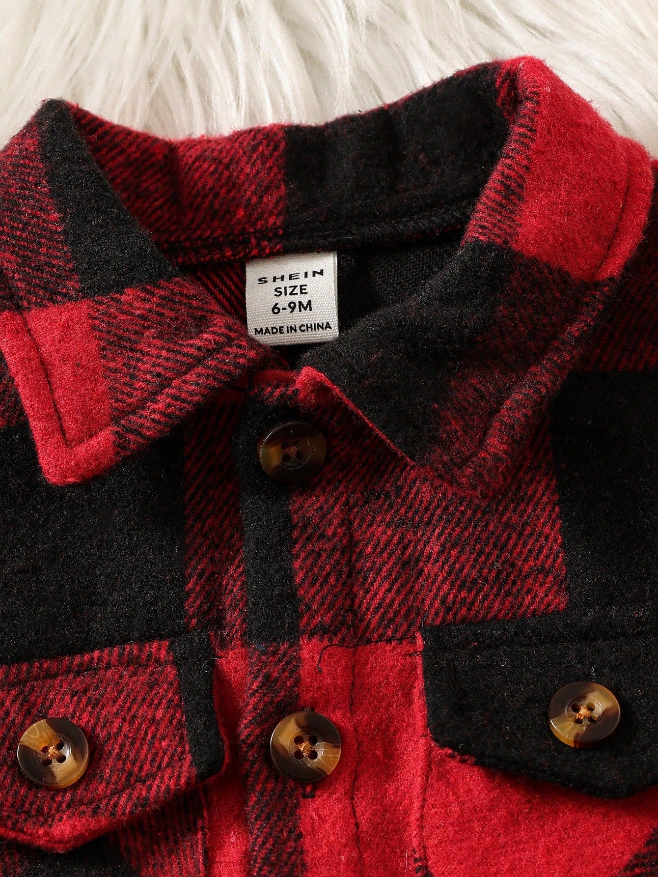 Vintaside Kids 2pcs Baby Boy Plaid Long Sleeve Single-Breasted Jacket Solid Color Pants Casual Outfit, Oktoberfest Birthday Family Matching Red Plaid White Black
