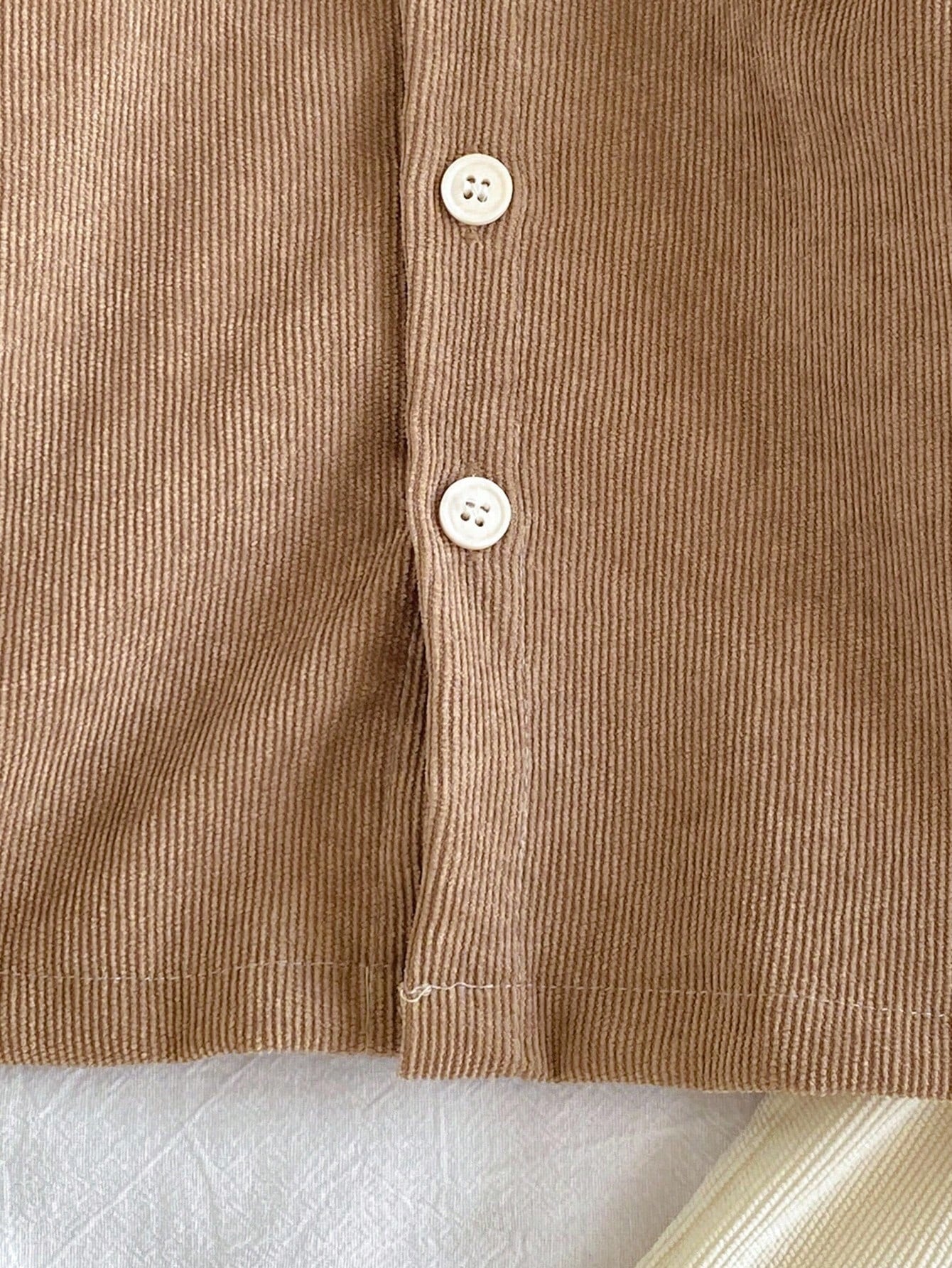 Vintaside Kids Baby Boys Classic 2 Piece Set,Collared Long Sleeve Cardigan Jacket & Beige Trousers,All Shades Of Brown,Autumn,Casual,Family Matching Gentleman Style