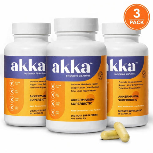 VPOAJ AKKA 3 Pack Premium Liver Cleanse Detox & Repair Superbiotic- Supports Liver Health & Function, Boosts Energy, Digestion & Metabolism With Bioavailable Pasteurized Akkermansia, Non-GMO, Gluten