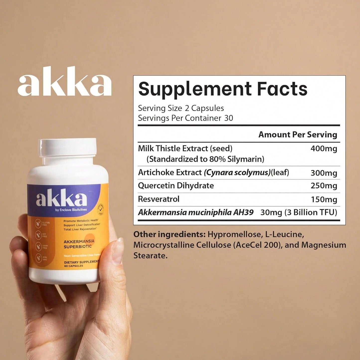 VPOAJ AKKA 3 Pack Premium Liver Cleanse Detox & Repair Superbiotic- Supports Liver Health & Function, Boosts Energy, Digestion & Metabolism With Bioavailable Pasteurized Akkermansia, Non-GMO, Gluten