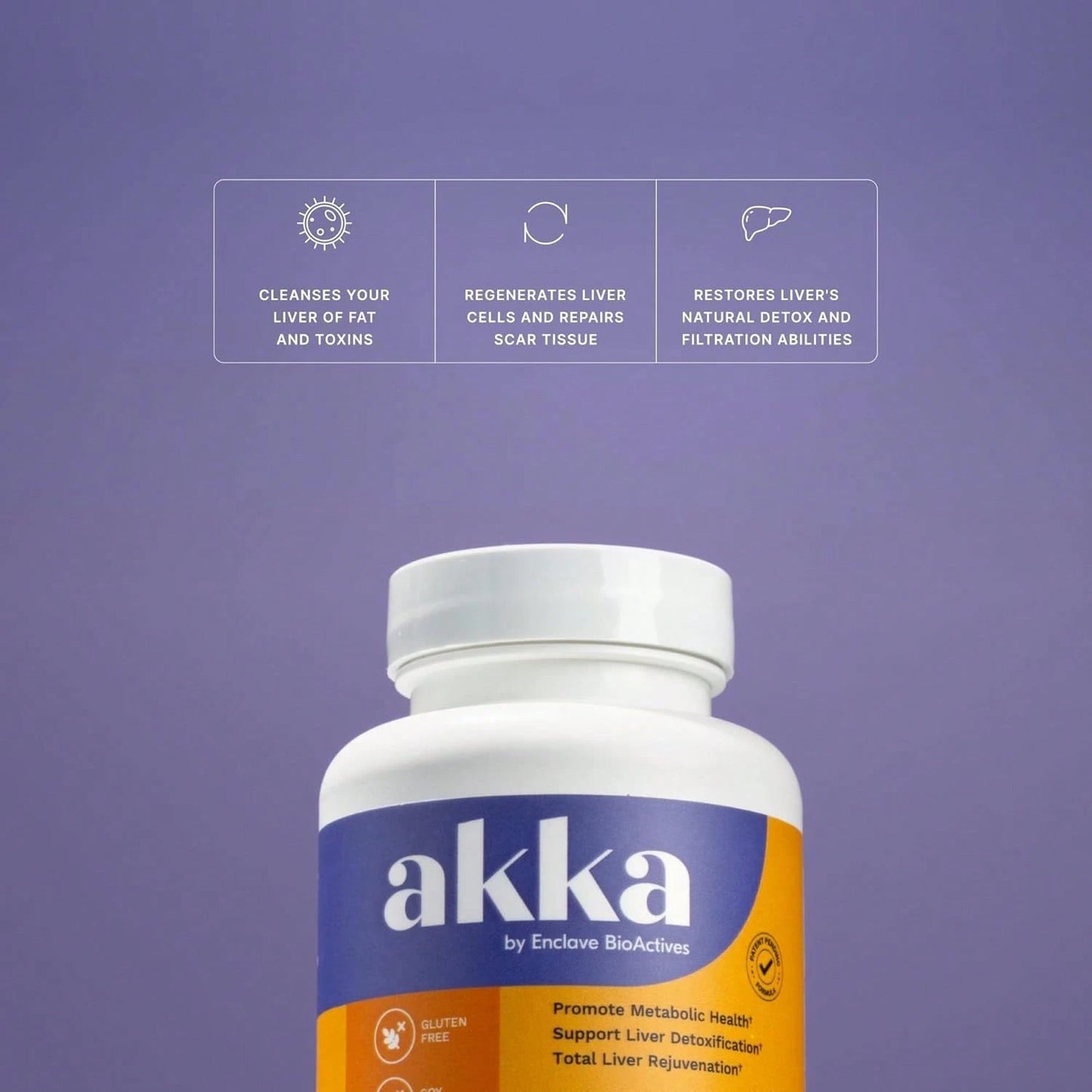 VPOAJ AKKA 3 Pack Premium Liver Cleanse Detox & Repair Superbiotic- Supports Liver Health & Function, Boosts Energy, Digestion & Metabolism With Bioavailable Pasteurized Akkermansia, Non-GMO, Gluten
