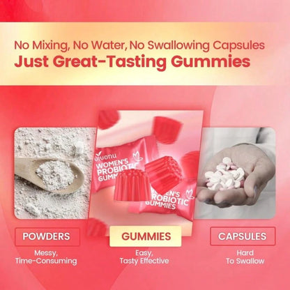 VPOAJ Cranberry Probiotic Gummies| Targeting Body Odor, Women's Health, And Body Balance| Vegan (60 Gummies Per Pack)