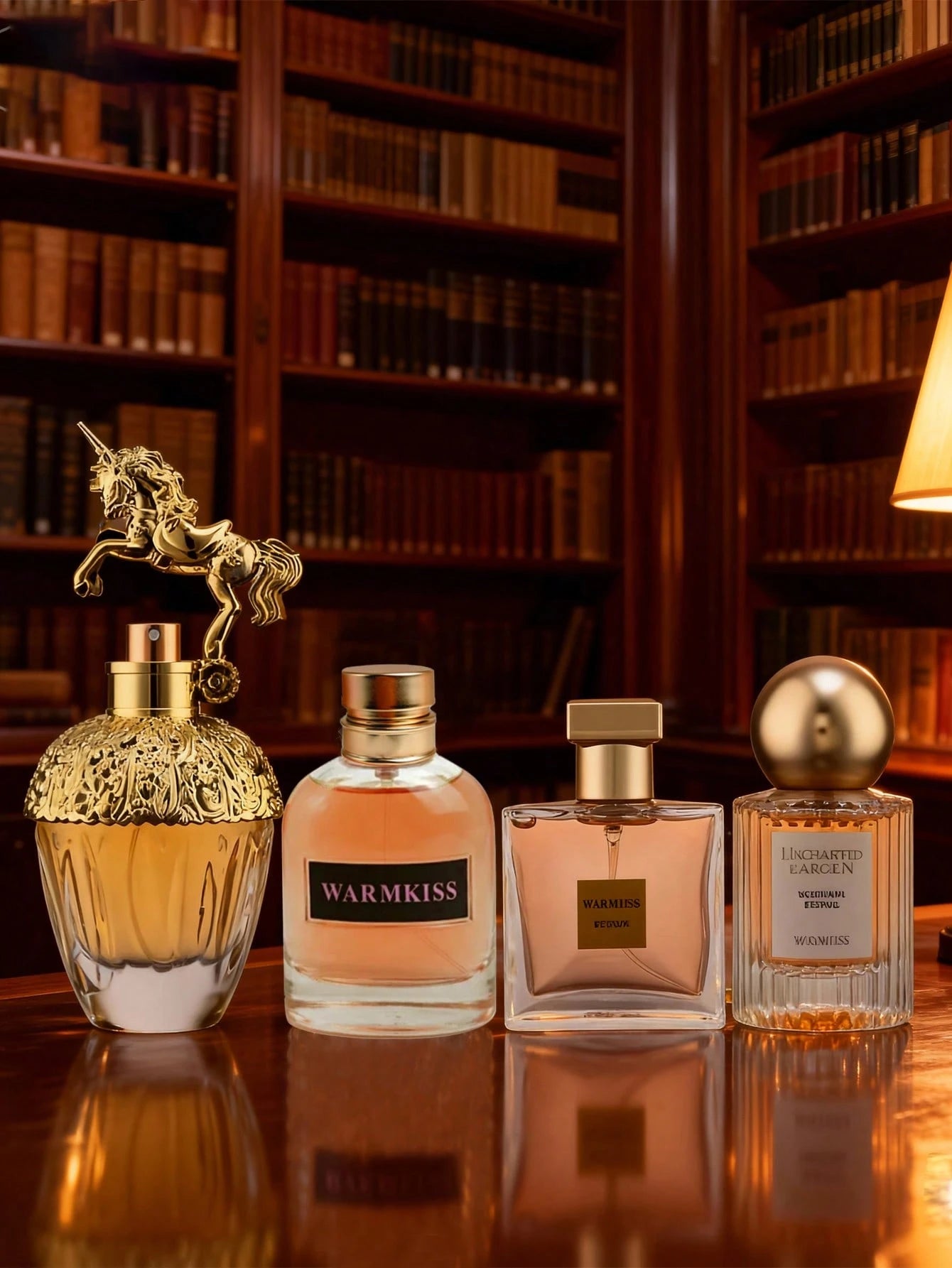 WARMKISS 4-Piece Set Of Fresh And Elegant And Fresh Ladies' Perfumes, Blending The Flavors Of Fresh Fruits And Delicate Floral Scents, Is Naturally Refreshing And Gentle. It Is Suitable For Daily Com