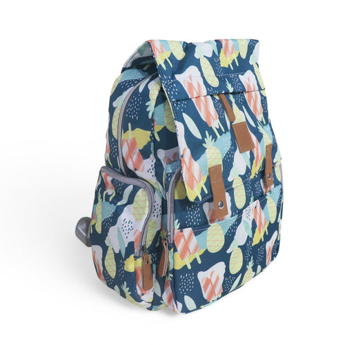 Water Proof Printed Diaper Bag Large Blue Merry