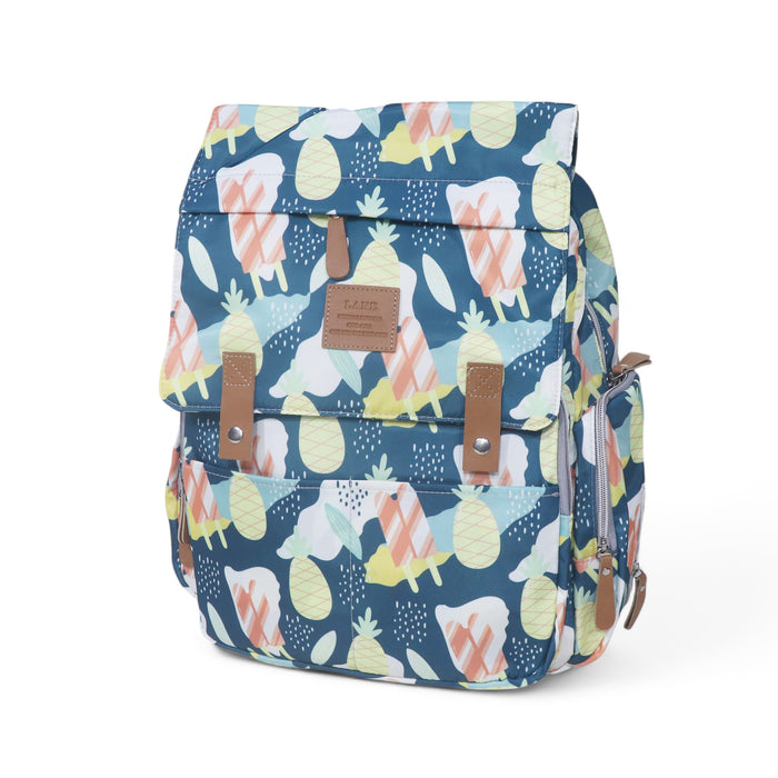 Water Proof Printed Diaper Bag Large Blue Merry