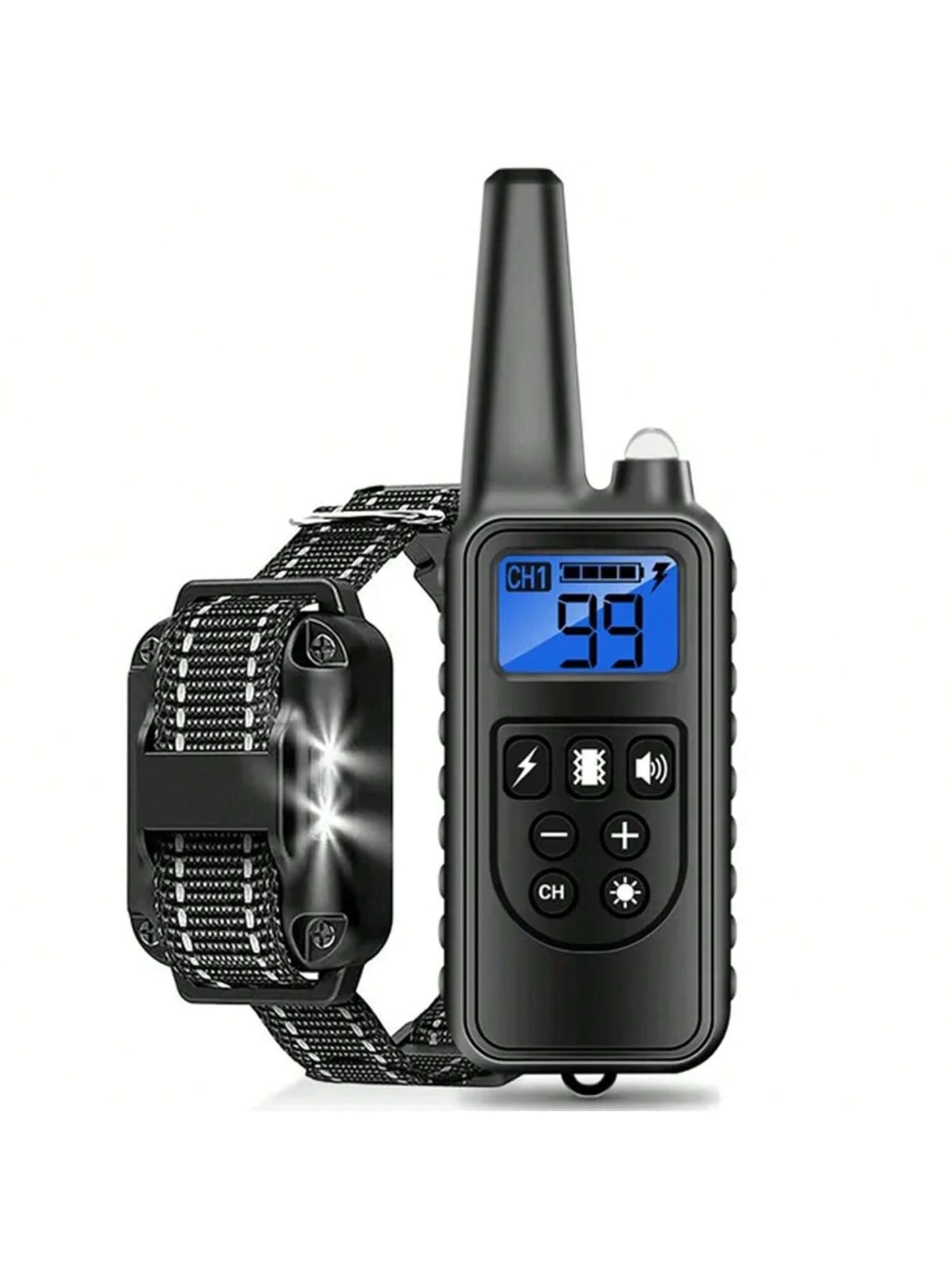 Waterproof Dog Training Collar, Remote Range 2600ft, 3 Training Modes: Beep, Shock, Vibration, Rechargeable Shock Collar Suitable For Small, Medium And Large Dogs, Remote And Collar Both Have LED Ligh