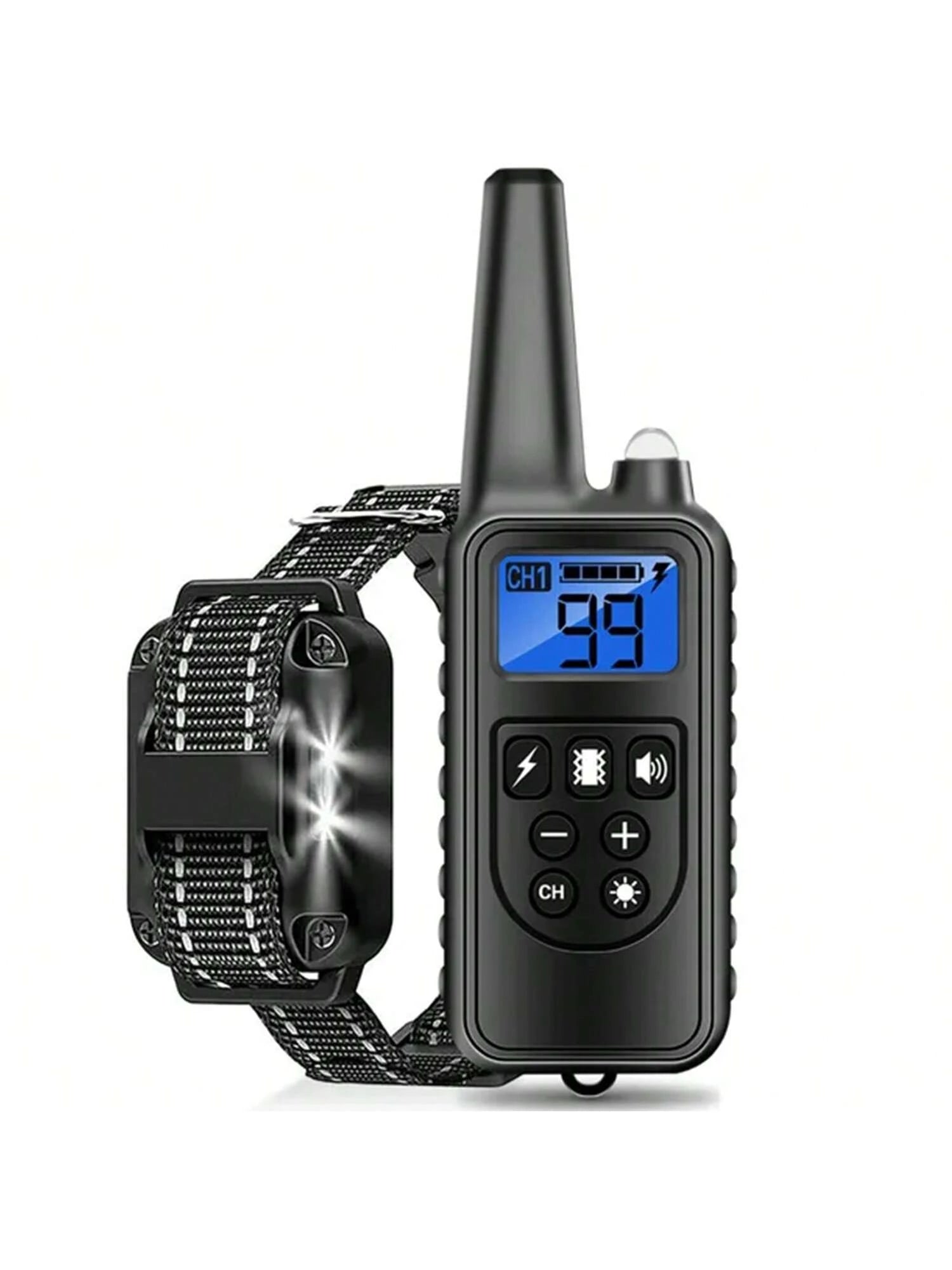 Waterproof Dog Training Collar, Remote Range 2600ft, 3 Training Modes: Beep, Shock, Vibration, Rechargeable Shock Collar Suitable For Small, Medium And Large Dogs, Remote And Collar Both Have LED Ligh