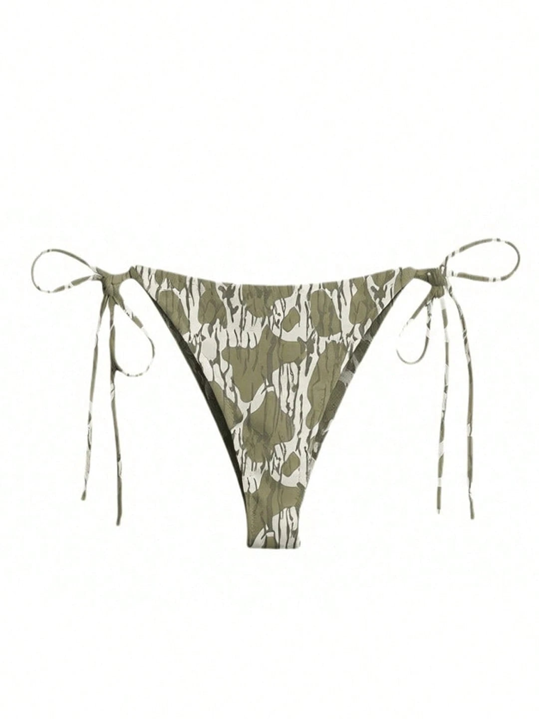 Women's Camo Halter Bathing Suit Summer Swimsuit Bikini Set Swimsuit Tie Side Two Piece Bathing Suit