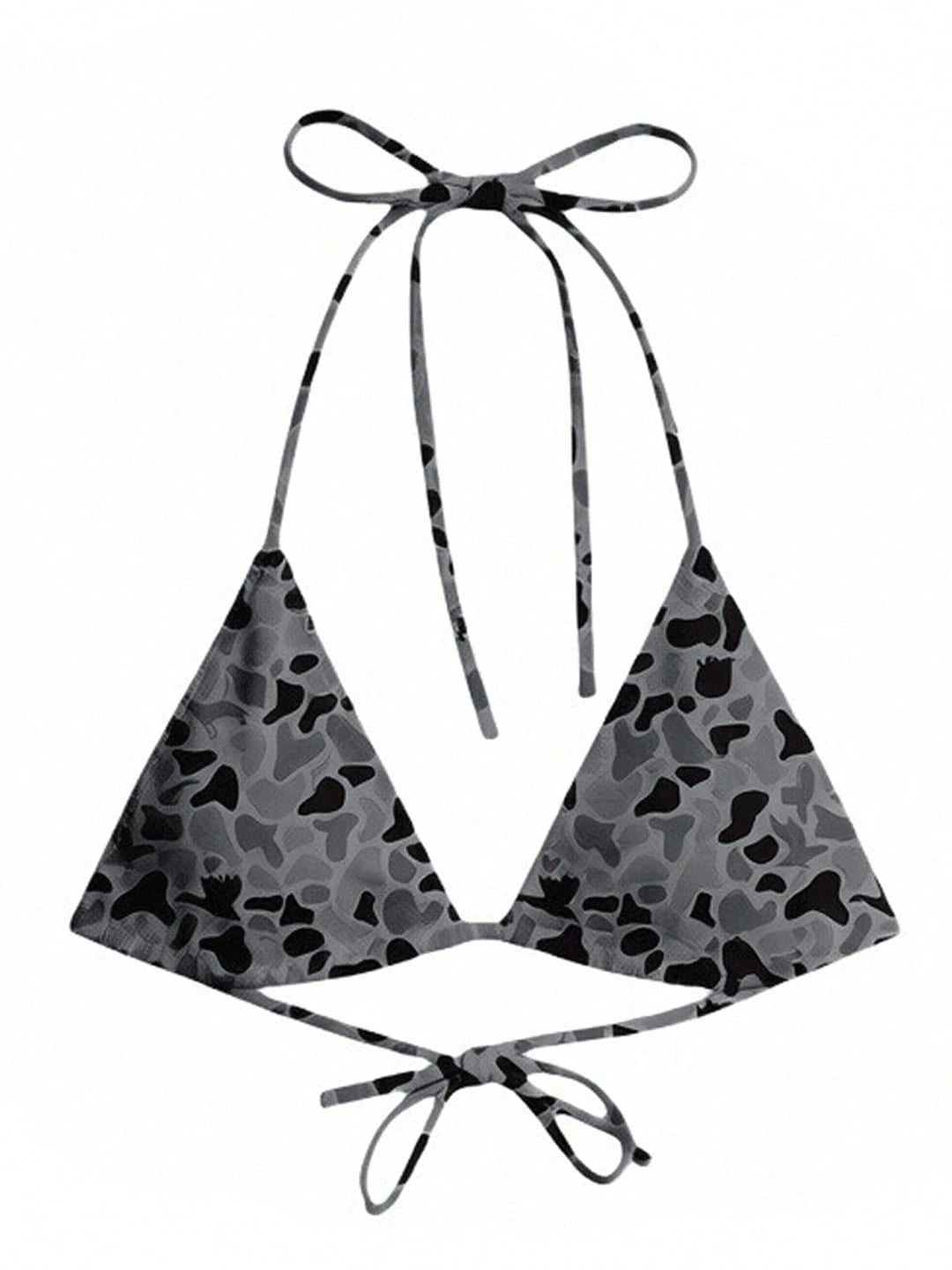 Women's Camo Halter Bathing Suit Summer Swimsuit Bikini Set Swimsuit Tie Side Two Piece Bathing Suit