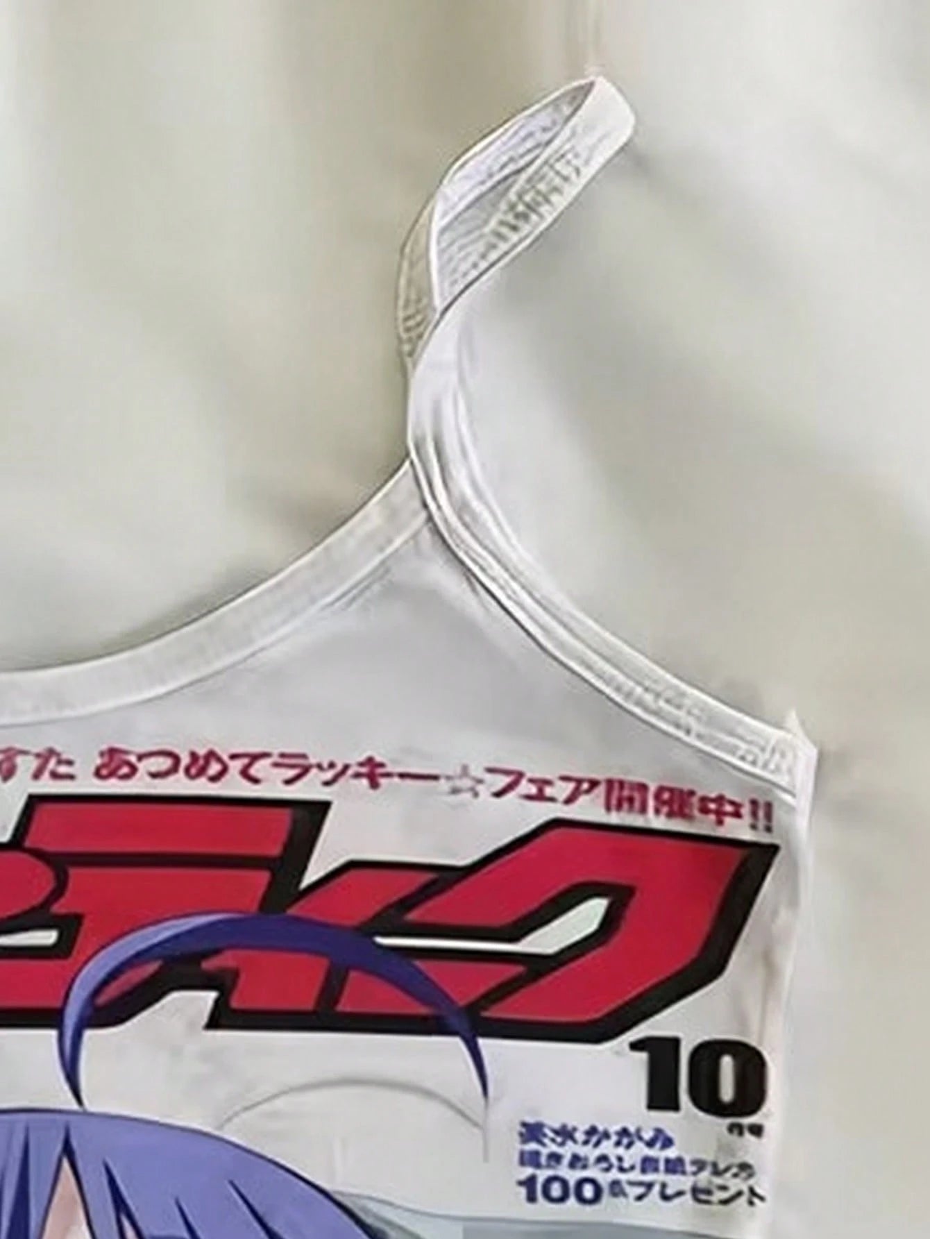 Women's Cartoon Print Sleeveless Casual Camisole White Summer