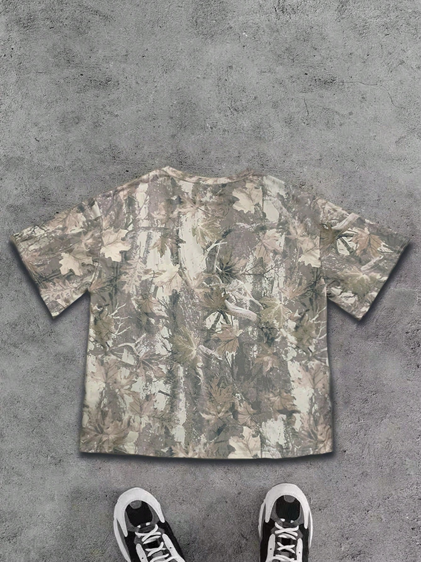 Women's Casual Loose Camouflage Print Short Sleeve T-Shirt